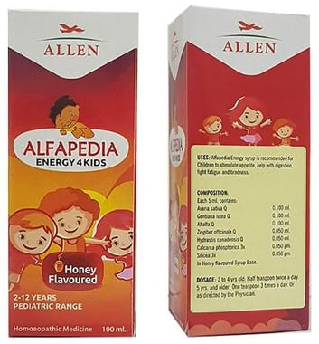 Allen Alfapedia Energy 4 Kids Syrup